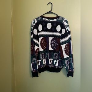 Vintage Knitted Abstract Sweater